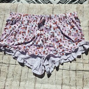 Hello Kitty X Cup Noodles Women's  ShortsLounge Sleep Pajama Sz 1X